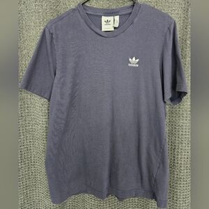 Adidas Purple Short Sleeve Tee with Trefoil Logo